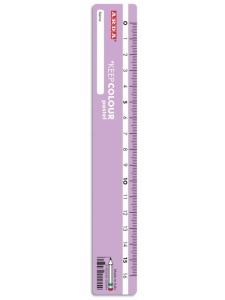 Rigla plastic 16cm, culori pastel Arda KCP17DESP