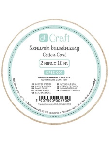 Rola snur decorativ din macrame 2mmx10m Dp Craft dpsz-007