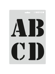 Sabloane litere 10 cm Meyco 66054