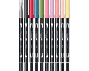 Set 10 markere Dual Brush, Manga Shojo, Tombow, ABT-10C-MANGA2