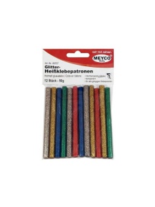 Set 12 batoane adezive cu glitter 6,5mmx10cm 65707 Meyco