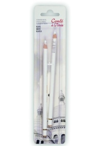 Set 2 Creioane Pastel Alb Conte 50116