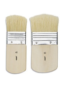 Set 2 pensule tip bidinea cu maner lat Pebeo 952605
