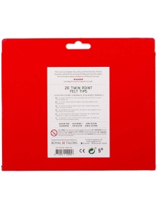 Set 20 Carioci Bruynzeel Twin Felt Tip Points 60125020
