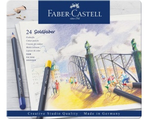 Set 24 creioane colorate Goldfaber Faber Castell 11 47 24