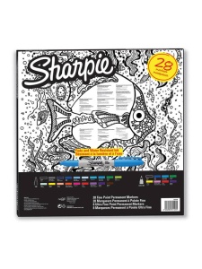 Set 28 markere permanente Fish Sharpie 2061129