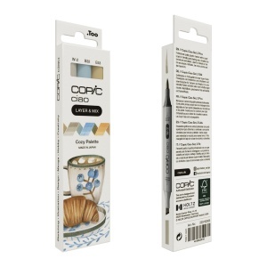Set 3 markere cu cerneala pe baza de alcool, Copic Ciao Layer & Mix Paleta de Culori Cozy, 220750305 - Img 2