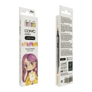 Set 3 markere cu cerneala pe baza de alcool, Copic Ciao Layer & Mix Paleta Sunset, 220750308 - Img 2