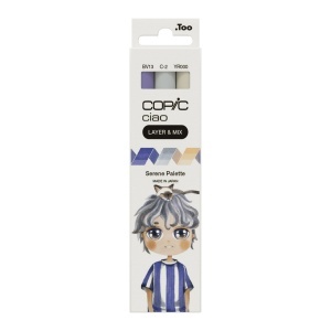 Set 3 markere cu cerneala pe baza de alcool, Copic Ciao Serene, 220750310