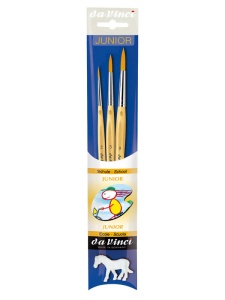 Set 3 pensule sintetice + cadou un unicorn din plastic Da Vinci Junior 4212