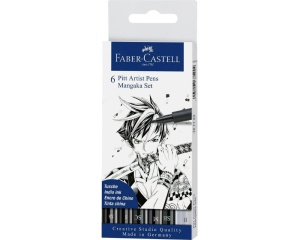 Set 4 Pitt Artist Pen Mangaka Faber Castell 167124