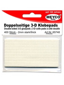 Set 400 patratele adezive grosime 2mm Meyco 65748