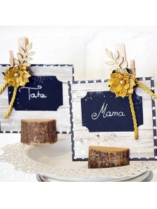 Set 45 ornamente lemn frunze Dp Craft dpdn-063