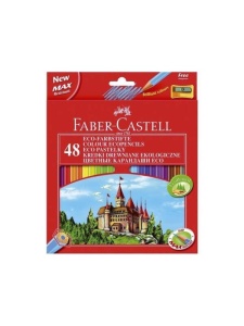 Set 48 creioane colorate + ascutitoare Faber Castell 120148