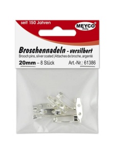 Set 5 ace brosa argintate 30 mm Meyco 61388