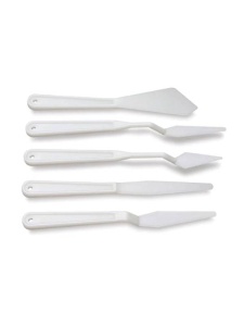 Set 5 cutite pictura din plastic Isomars PKP05