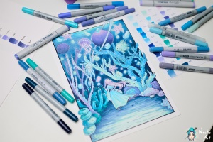 Set 5 markere + 2 multilinere Doodle Kit Nature Copic Ciao 22075672