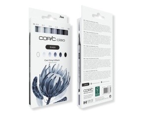Set 5+1 Copic Ciao Colectia Shade Tonuri Reci de Gri si Negru 22075580