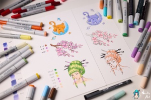 Set 5 multilinere Copic 22075635