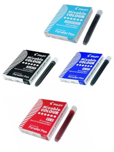 Set 6 cartuse cu cerneala, rezerve pentru stilou Parallel, Pilot, IC-P3-S6