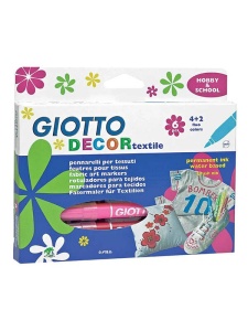 Set 6 markere Decor Textile Giotto 494800