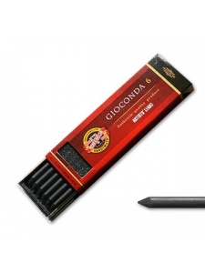 Set 6 mine grafit Gioconda 5.6mm 6B Koh-I-Noor K4865/6B