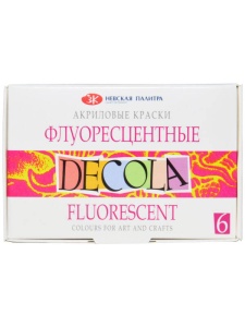 Set 6 x 20ml culori acrilice Decola Fluorescente 4341100
