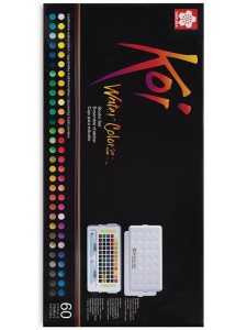 Set 60 acuarele Koi Sketchbox Sakura xncw-60n