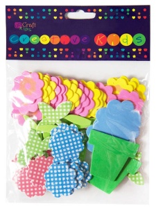 Set 60 figurine autoadezive spuma flori kspi-023 Dp Craft