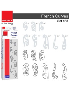 Set 8 curbe franceze din plastic Isomars FC88