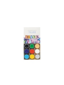 Set 9x20 ml culori acrilice pentru textile Decola