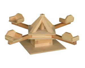 Set constructie loc de joaca 176 piese lemn Walachia WLCK51