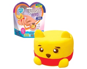 Set creatie cu argila usoara, 6 culori, Squishy Hero Squiny Pooh, Okto, OK70128
