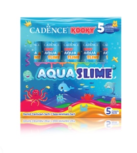 Set creativ 3D Aqua Slime Animale Marine 5x90 ml