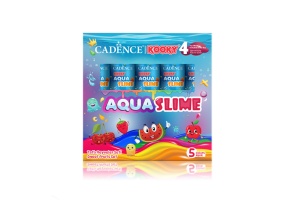 Set creativ 3D Aqua Slime Fructe 5x90 ml Cadence