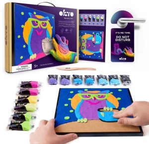 Set pictura 3D cu argila usoara 29x29 cm OWL Okto 20003