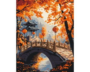 Set pictura pe numere autumn promenade BS54395