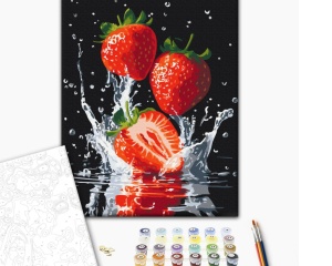 Set pictura pe numere Capsuni proaspete de vara 54154
