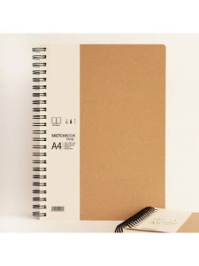 Sketchbook cu spira Daily Kraft Drasca