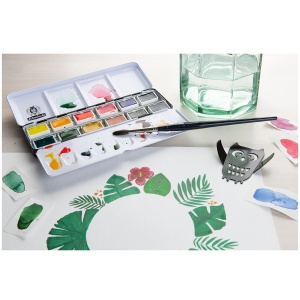 Acuarele fine set 12 x 1/1 in cutie metalica Akademie Schmincke 75312097