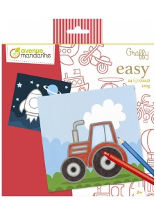 Carte de colorat Graffy Easy Avenue Mandarine - Mijloace de transport, 24 file, lipite GY140C
