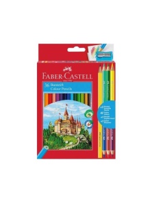 Creioane Colorate 36 + 3 + ascutitoare Faber-Castell 110336