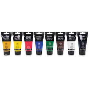 Culori acrilice 8 x 75 ml Basic Liquitex 101008