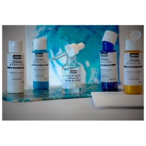 Culori acrilice kit Discovery Pouring Experiences Pebeo 524602