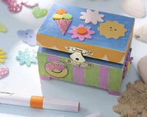 Cutie de lemn, 6 x 9 x 6 cm, 57581, Creativ Company