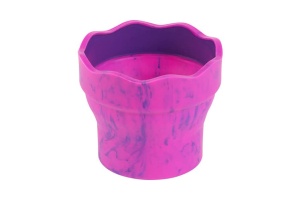Cutie pentru Apa Click and Go Faber-Castell Roz Marmorat Editie Unicorni
