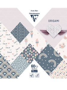 Hartie origami Little love 60 coli 70g 15X15cm Clairefontaine 95356C