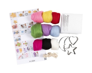 Kit creatie mini impaslit lana animale marine, cod 977550