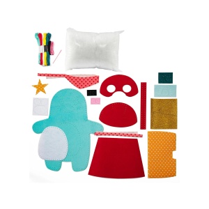 Kit Broderie Little Couz'in Charlie the Bear Avenue Mandarine KC156C