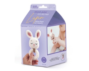 Kit de Crosetat Amigurumi Jucarie pentru Bebelusi model Iepure Graine Creative 420274